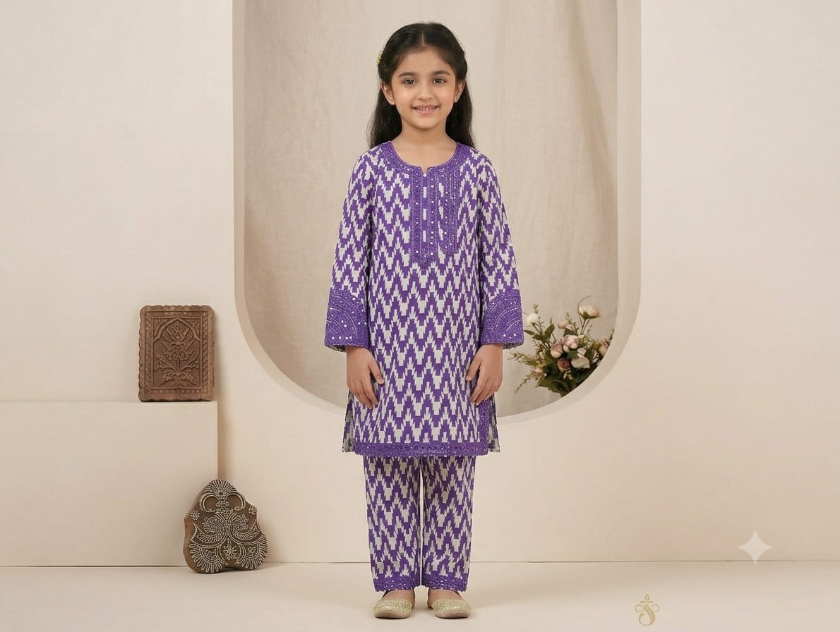 2 pes soot zig z purple with trousers